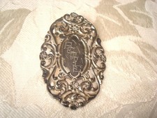 Vintage Antique Silver Color Metal Buckle Name Bettie As Found E.G. Webster KJ