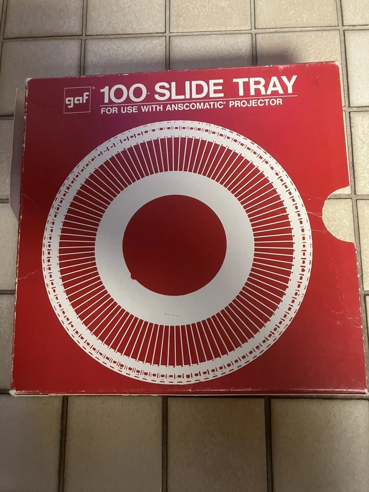 Carrusel Bandeja Deslizable GAF 100 Vintage con Caja Original y Bandeja Álbum Foto 2 de 4