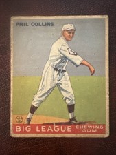 PHIL COLLINS 1933 GOUDEY Big League Chewing Gum #21 PHILADELPHIA PHILLIES NICE!