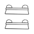 Set of 2 Wall-mounted Shoe Rack Space Saving Hanging Single Layer