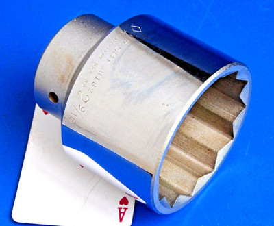 Wright Tools USA 1'' drive SAE 2-9/16'' shallow 12-point Chrome Socket 8182 NEW