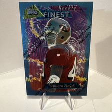 Topps Finest 1995 Rookie William Floyd #164 San Francisco 49ers Football Card. rookie card picture