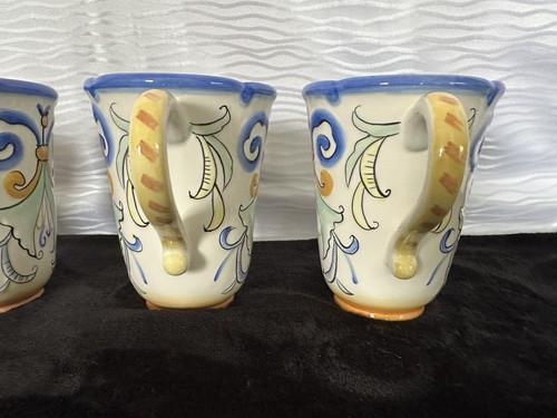 Fitz & Floyd Ricamo Mugs Lot of 4 - Picture 7 of 19