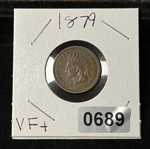 1879 indian head cent Vf/Xf Tough Date