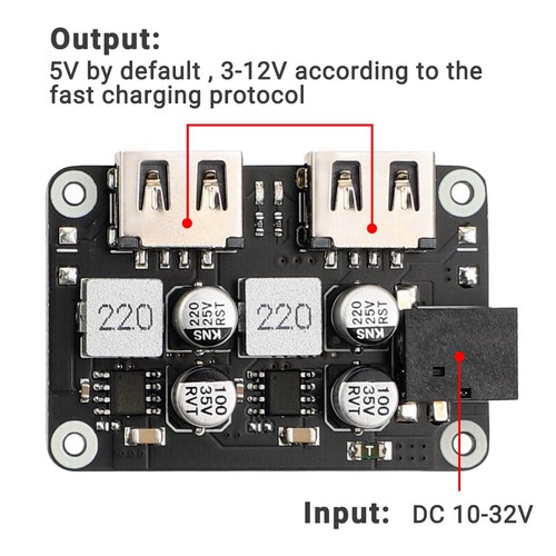 USB Buck Converter 2pcs - Dual USB Port 10-32V to 3-12V DC Voltage Regulator ... - Picture 2 of 7