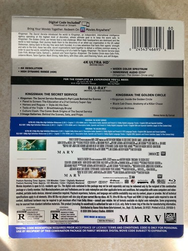 Kingsman: 2-Movie Collection (4K Ultra HD) Both 4k Discs Only, Preowned - Picture 5 of 13
