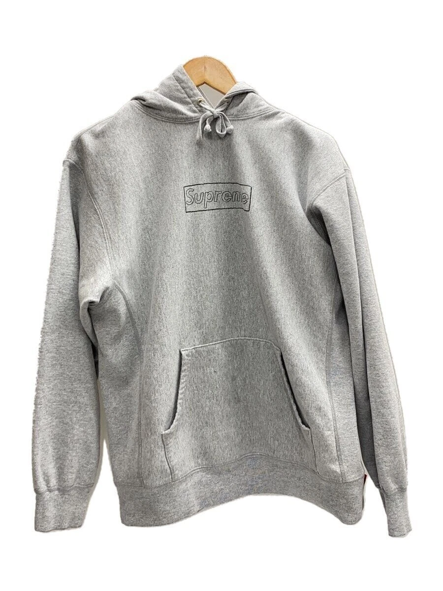 Sweat à capuche Supreme argent M occasion