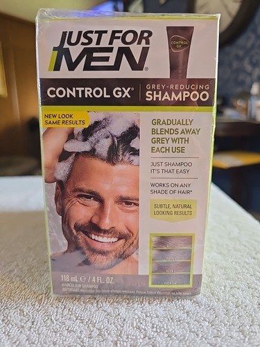 3X Just for Men, Control GX, Grey Reducing Shampoo, 4 fl oz (118 ml)