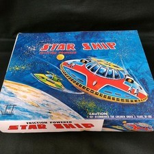 Starship Friction Tin Made In Japan Vintage 12 Pieces Ufo