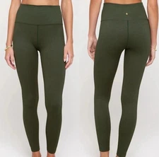 Spiritual Gangster Love Sculpt Ribbed Leggings XS/S Green High Rise Yoga Chic