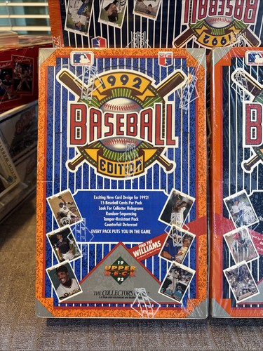 1992 Upper Deck Baseball Boxes (2) 1st Series & High Series SEALED NICE - Picture 2 of 10