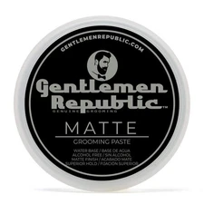 Gentlemen Republic 8oz Matte Paste for Men - Water-Based Men's Hair Paste wit...
