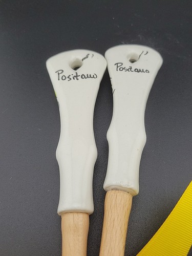 Positauo italienische Keramik ~ SALATBESTECK ~ Keramikgriffe ~ handbemalt Italien - Bild 4 von 4