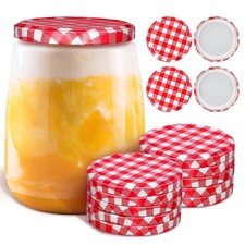 40PCS Jam Jar Lids,82 mm Regular Mouth Canning Lids Leakproof Caps Preserving...