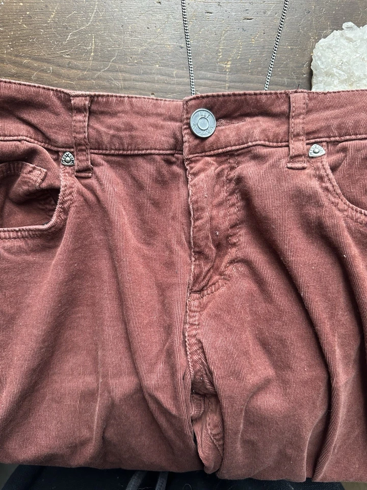 Kut From The Kloth Jane Super Flares Corduroy Flare Plants Size 10 Maroon Brown - Image 2 of 4