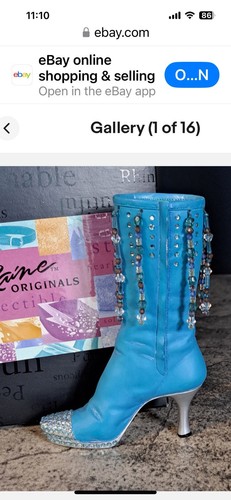 Just The Right Shoe Groovy Baby Teal Raine #25102 COA - Bild 2 von 11