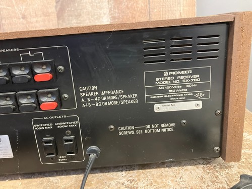 Pioneer SX-780 Vintage AM/FM Stereo Receiver - Bild 12 von 14