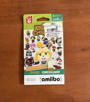 Nintendo Animal Crossing Amiibo Card Pack (6 Cards)  (Series 1) Brand New Sealed