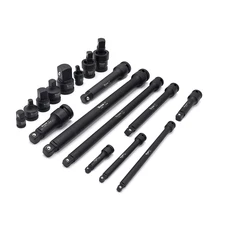 Titan Tools 81483 Impact Adaptor & Wobble Extension 17 Pc Set