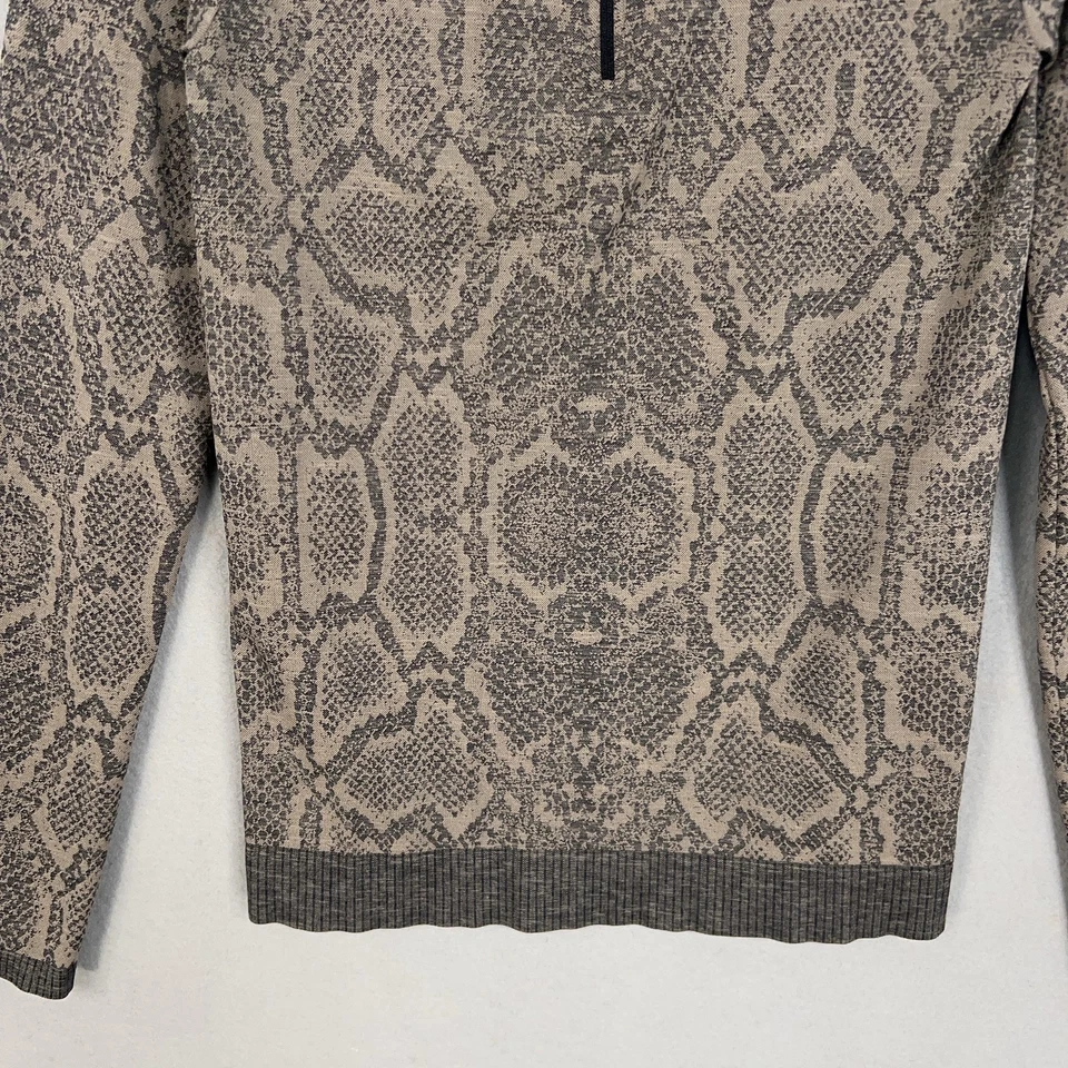 Varley Set Mujer L/XL Marrón Serpiente Chaqueta Leggings Acanalado Rendimiento Calle Lujo Foto 4 de 4