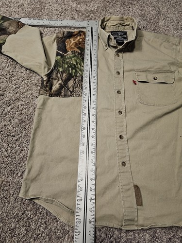 Winchester Camo Mens Medium Shooting Shirt Partial Camo Long Sleeve Right - Picture 7 of 8