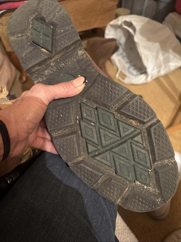 Bota de trabajo Ariat Groundbreaker para hombre punta cuadrada ancha, marrón Foto 3 de 4