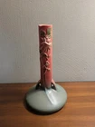 Vintage Roseville Pottery Pink & Green Columbine Bud Vase