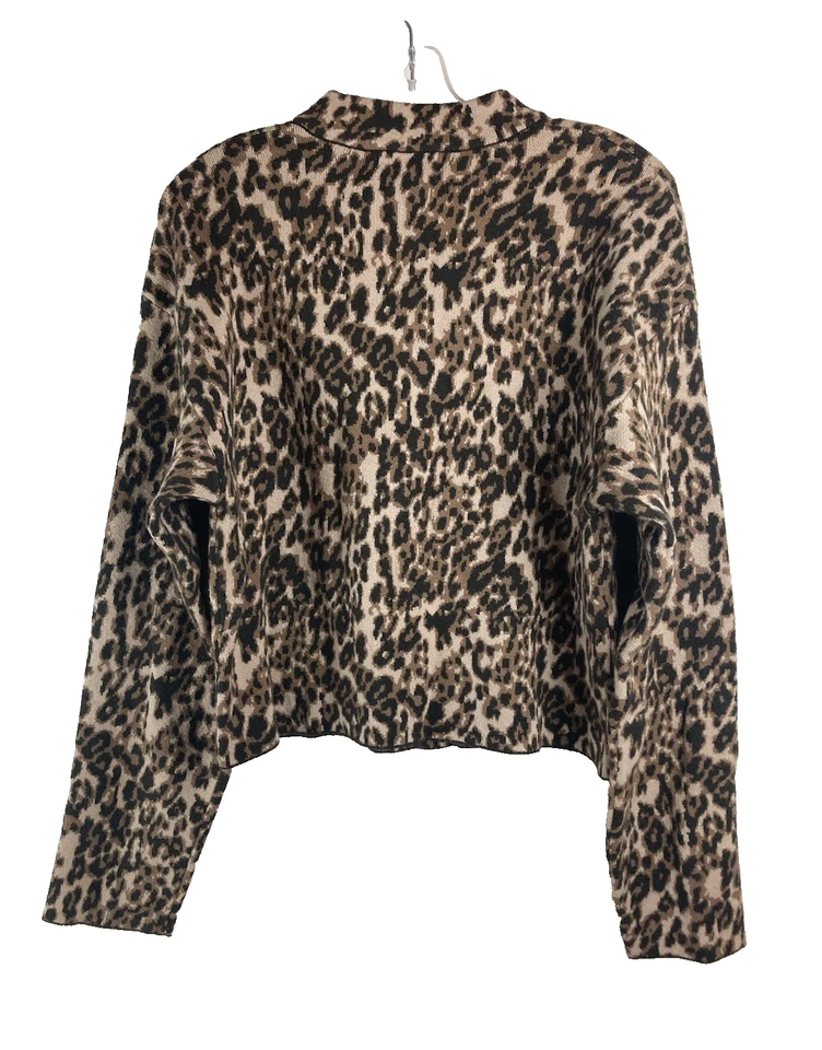 Suéter Cárdigan Anthropologie 4th & Reckless Drew Talla X-Grande Estampado Animal Foto 2 de 4
