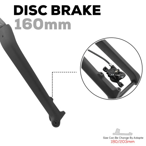 MTB Thru Axle Boost Hard Fork 15*110mm Carbon Fiber Rigid Fork 26''/27.5''/29'' - Picture 5 of 19