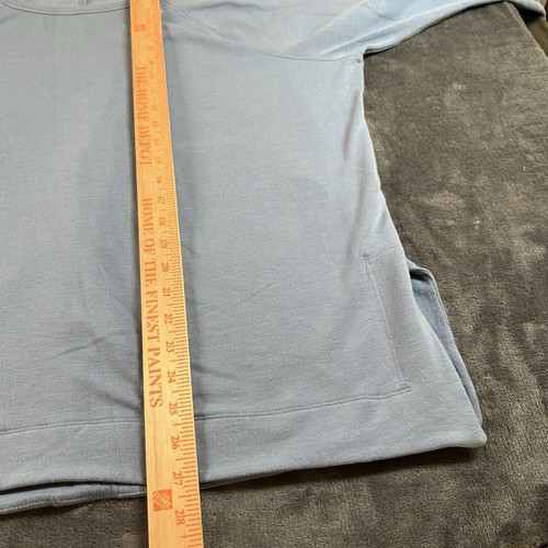 Maglione girocollo Athleta donna extra large blu chiaro comodo pullover felpa - Foto 6 di 7