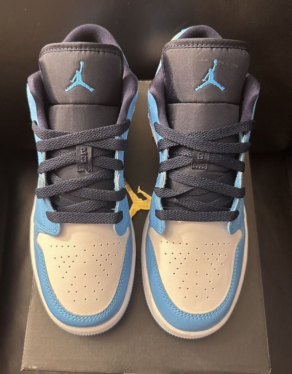 Size 7Y GS - Jordan 1 Low UNC 2021 Black University Blue Size 7Y GS - Jordan 1 Low UNC 2021 Black University Blue