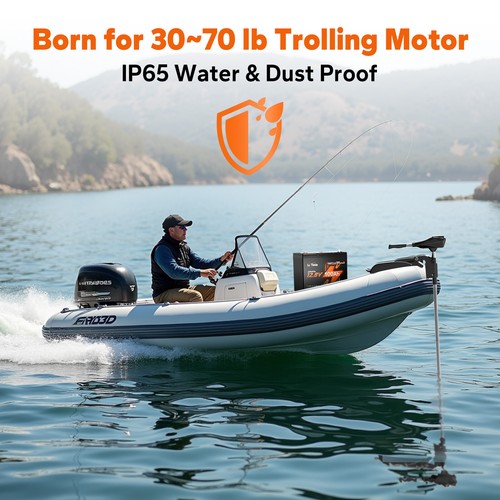 12V 100Ah Group24 Smart Bluetooth Automatic Self-Heating LiFePO4 Lithium Battery - Bild 4 von 12