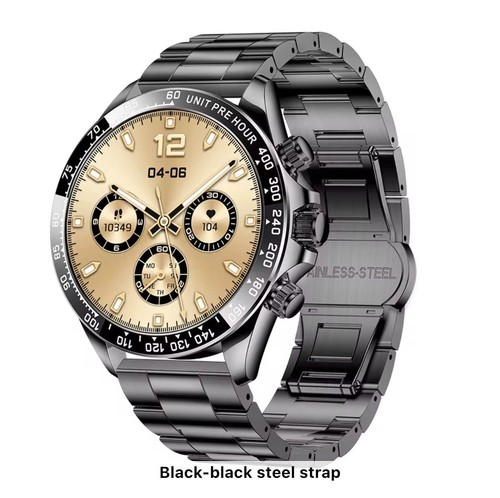 SUPER LUX MEN'S SMARTWATCH AMOLED STEEL BT CALL WATERPROOF FITNESS HEALTH SENSOR - Picture 37 of 57