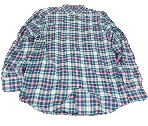 Camisa Vineyard Vines Tucker Para Hombre Mediana Verde A Cuadros Calce Ajustado Manga Larga - Imagen 1 de 9
