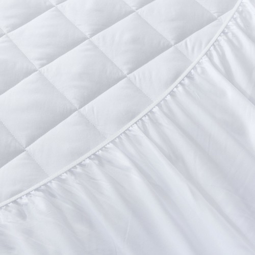 Cubierta protectora de colchón acolchada de calidad de hotel almohadilla de polialgodón ajustable para cama - Imagen 15 de 20