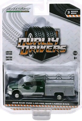 1:64 GreenLight DUALLY DRIVERS 3 Dodge RAM 3500 Service