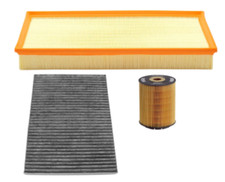Air + Cabin Air Filters + Oil Filter Kit for PORSCHE Cayenne Base (2004-2010)