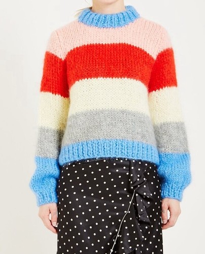 Ganni Jumper Size S Julliard Mohair Cropped Sweater Short Pullover - Picture 4 of 10