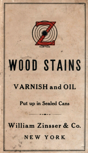 Vintage Wood Stains Sample Booklet William Zinsser & Co The Bulls-Eye Products