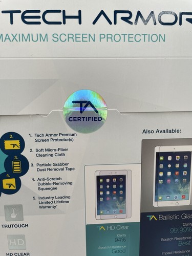 Tech Armor Maximum Screen Protection for Apple iPad Air 2/ iPad Air (2 Pack) - Picture 5 of 5