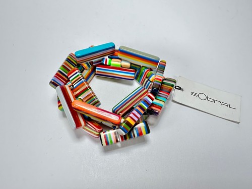 Sobral - Pop Art "1WJP" Elasticated Resin Bracelet ( 003882 ) - Picture 10 of 16