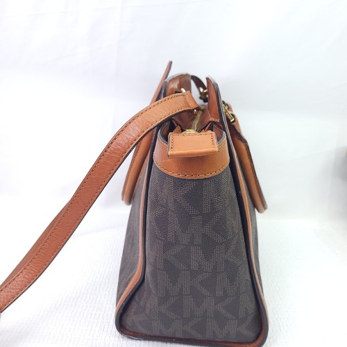 Michael Kors Selma Handbag Singnature Print Leather Shoulder Strap Purse - Picture 5 of 14