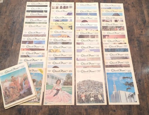 61 Vintage LDS Church News Newspaper 1977-1980. Mormon Deseret Church News. - Picture 1 of 6