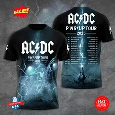 AC/DC M72 Tour 3D Shirt – Limited Edition Rock Tee for Hardcore Fans!