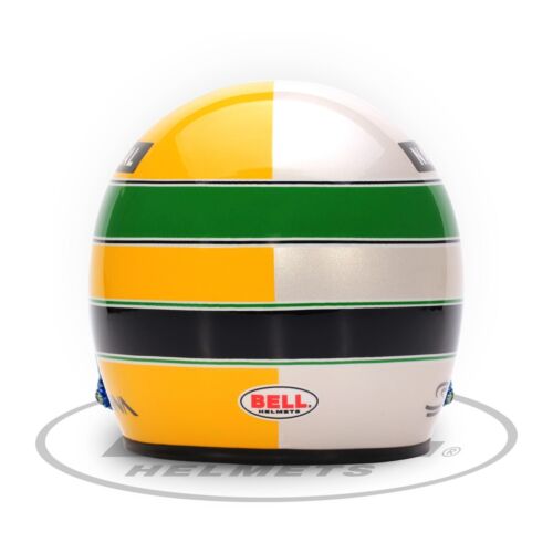 Mini casco Bell escala 1:2 réplica Ayrton Senna 30 años legado - Imagen 7 de 7