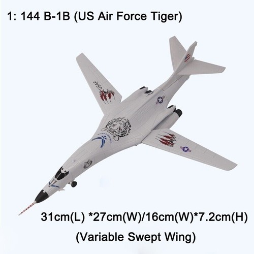 1:144 Alloy Diecast Military Model USAF B-1B Lancer Bomber Aircraf Collection - Bild 20 von 27