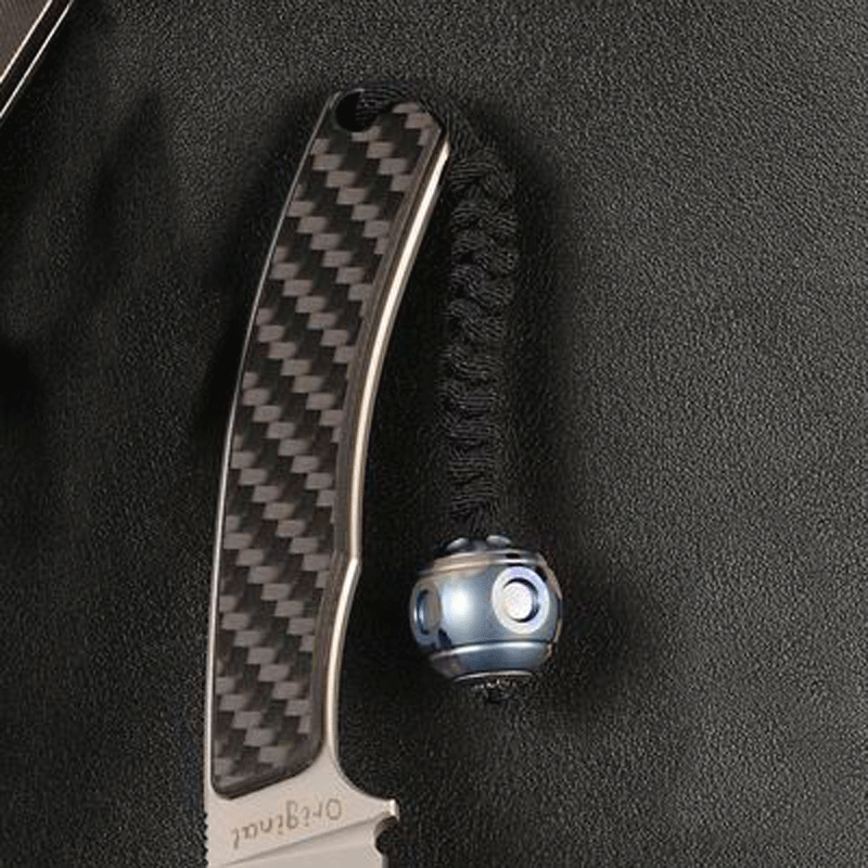 Titanium Spinning Top Toy EDC Knife Lanyard Bead DIY Necklace Bracelet