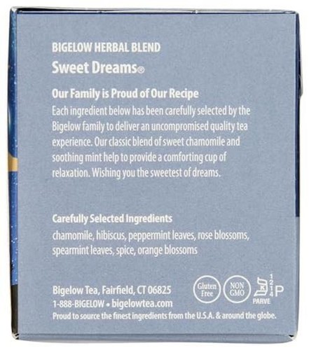 Bigelow Tea Sweet Dreams 20bg  Assorted Flavor Names , Sizes  - Picture 10 of 17