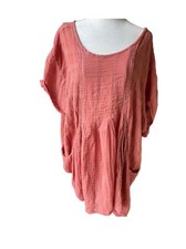 Women’s Size Small Boho Free People Coral Pink Tunic Lounge Dress By Free People