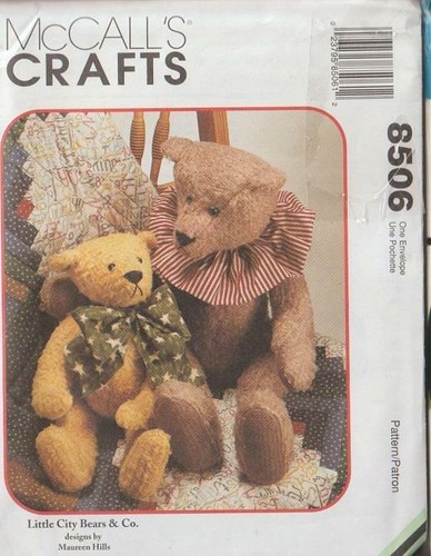 OOP McCalls Crafts Sewing Pattern Stuffed Bear You Pick - Picture 2 of 4